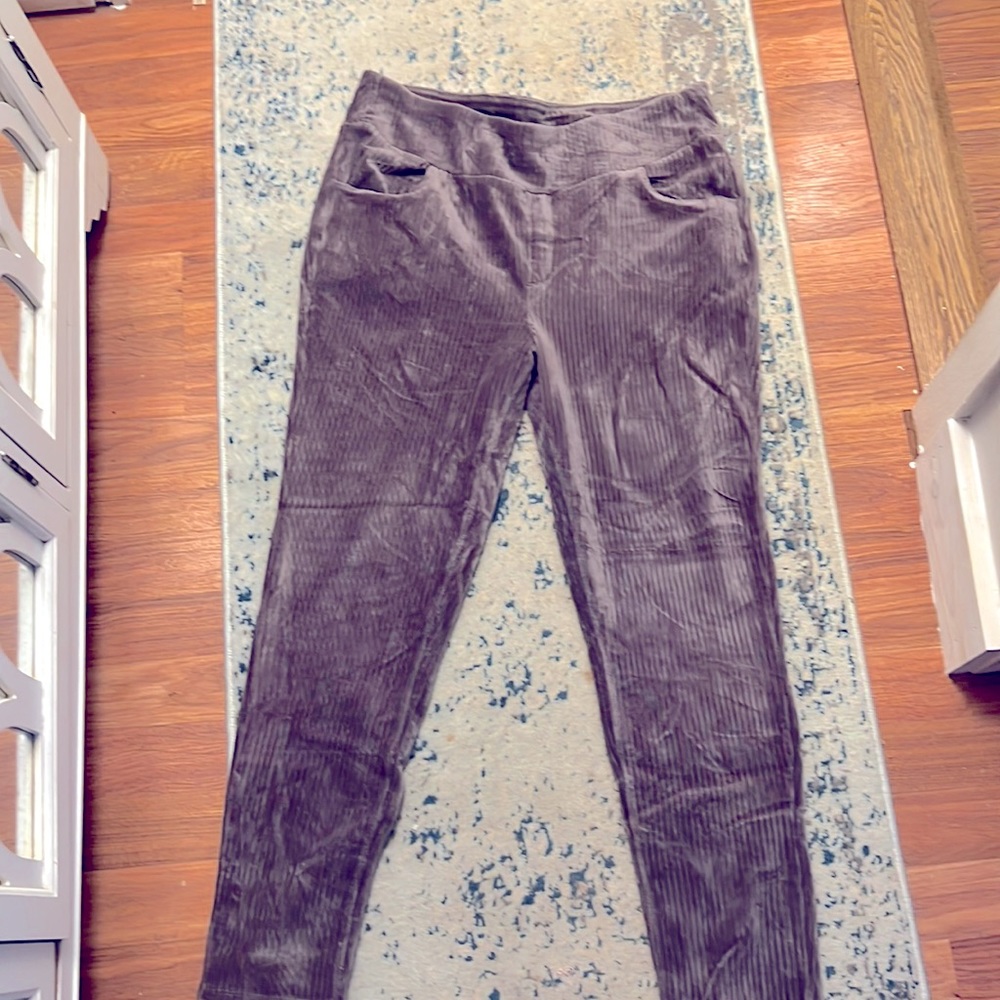 Wide leg Corduroy pull on pants from denim & company